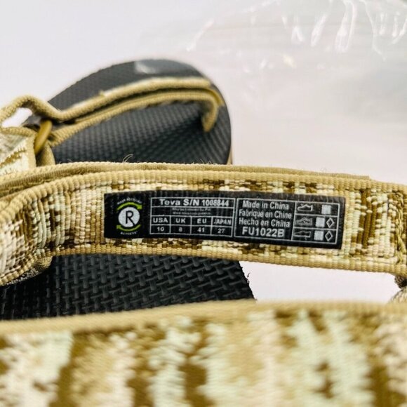 TEVA Universal Sandal In Iridescence Olive Women's Size 10 Flatform Hook & Loop - Picture 15 of 15